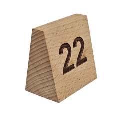 Tabliczka z numerem stolika do lokali